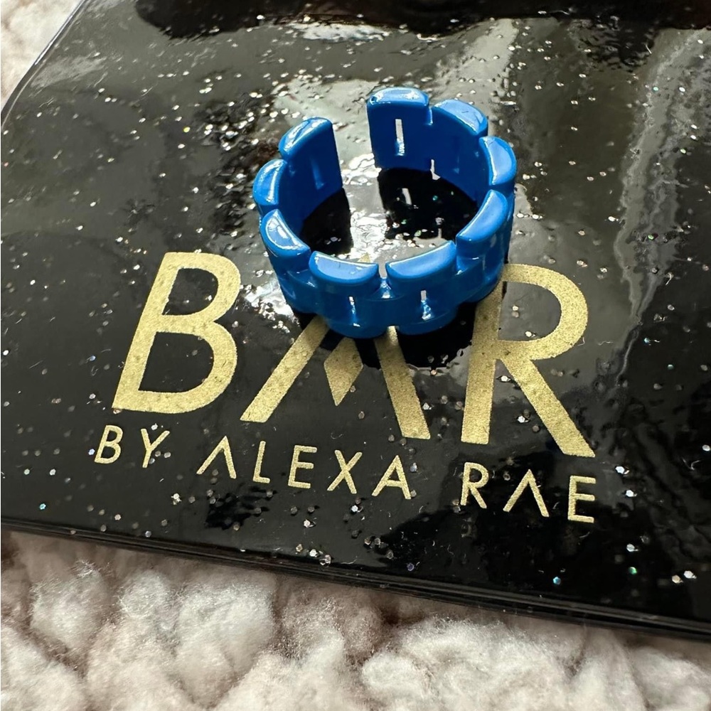 Melania Clara x BAR Roley ring in Moroccan blue